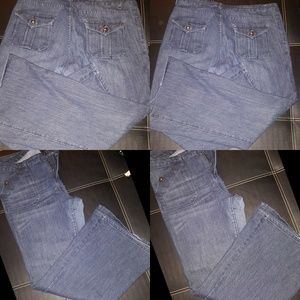 Faded Flare Denim Jeans